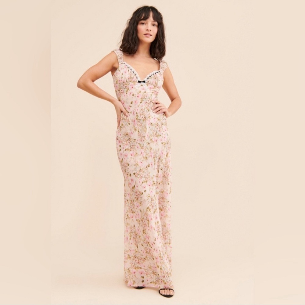 For Love & Lemons Emmaline Maxi Dress Size Large